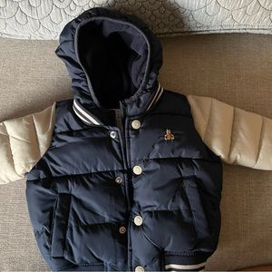Baby Gap 6-12 months water-resistant fleece-lined coat
